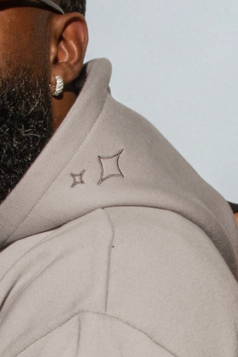 Pull gris/noir